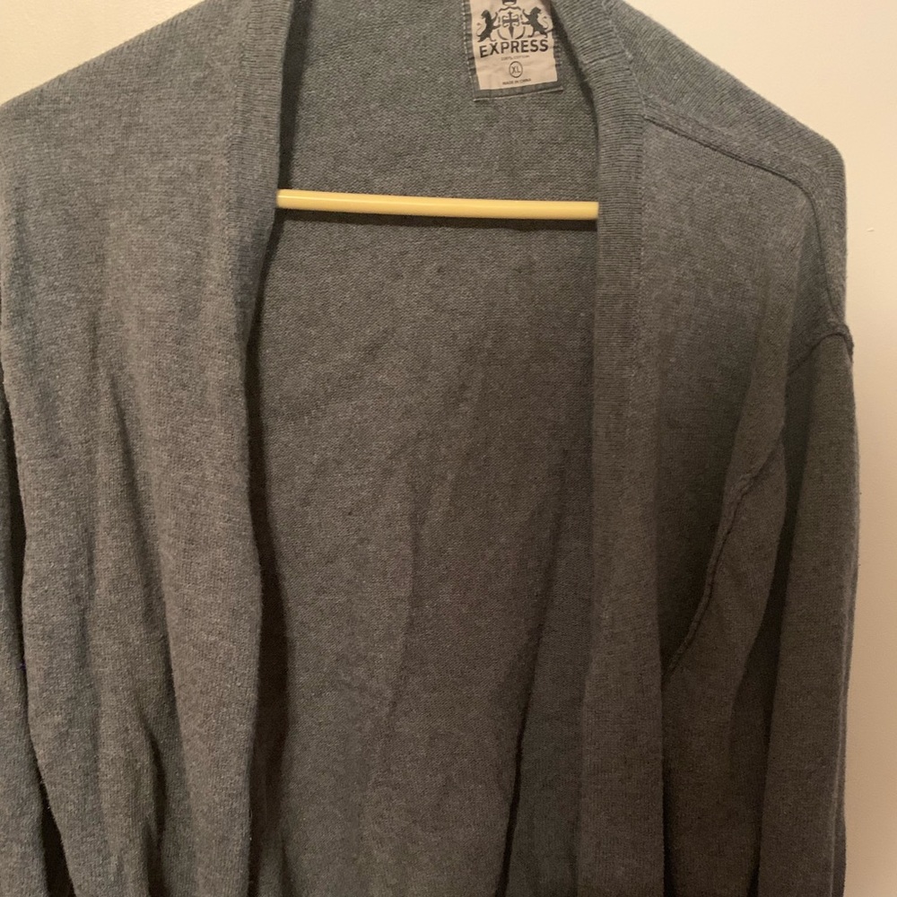 Grey men’s cardigan